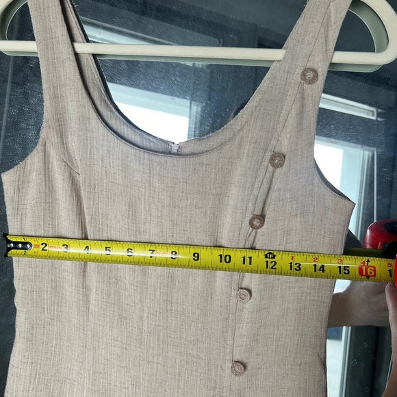 Linen Vintage Button Spring European-Style Midi Dress - Picture 8 of 11